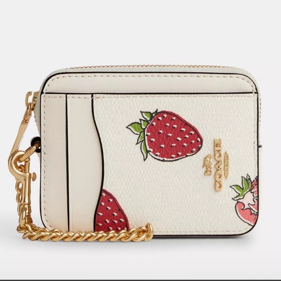 NWT COACH Zip Card Case CAR32 AUTHENTIC New! - Picture 1 of 5